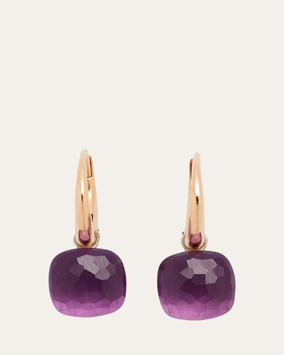 Nudo Petite 18k Gold Amethyst Earrings